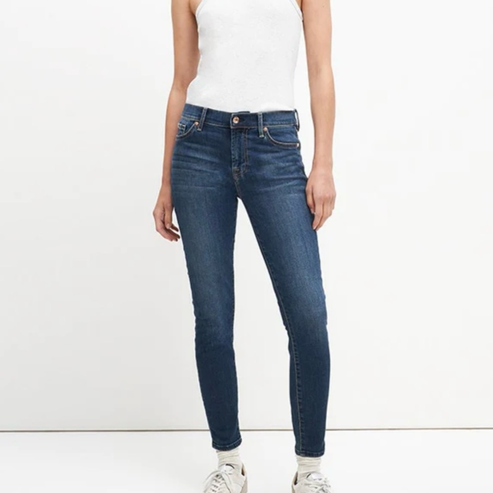 7 For All Mankind Skinny Ankle Jeans size 25